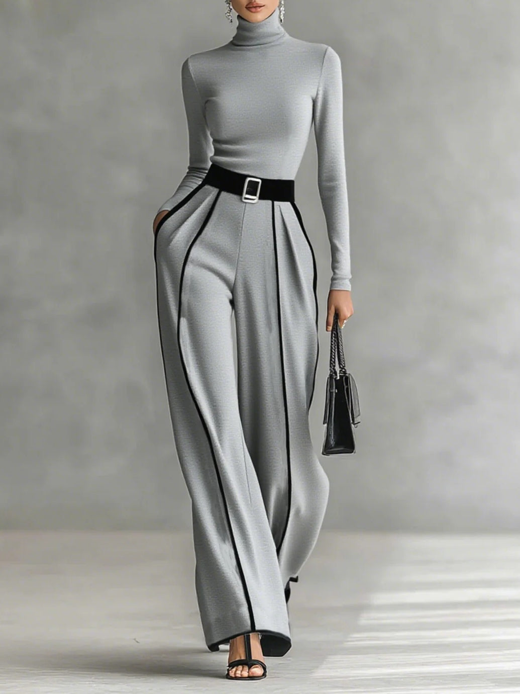 Vera | Elegant Set with Contrast Details