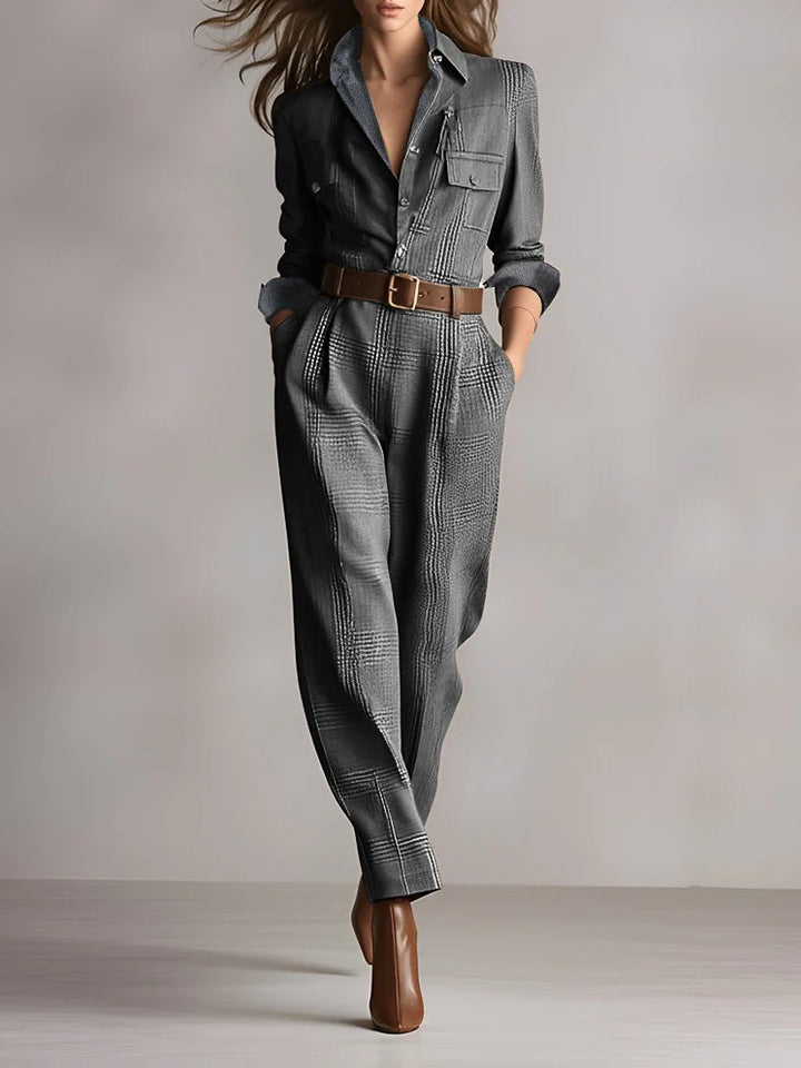 Anna | Checked Elegant Jumpsuit