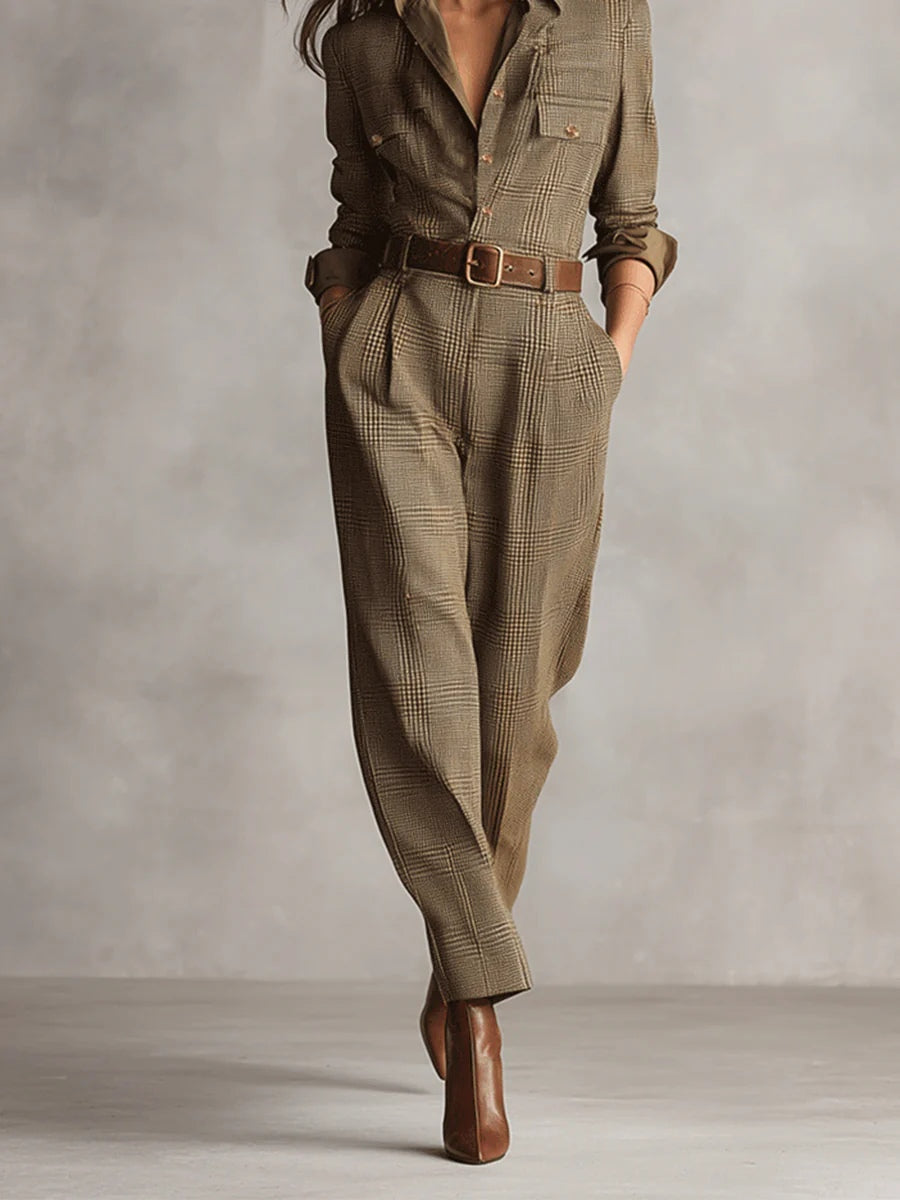 Anna | Checked Elegant Jumpsuit