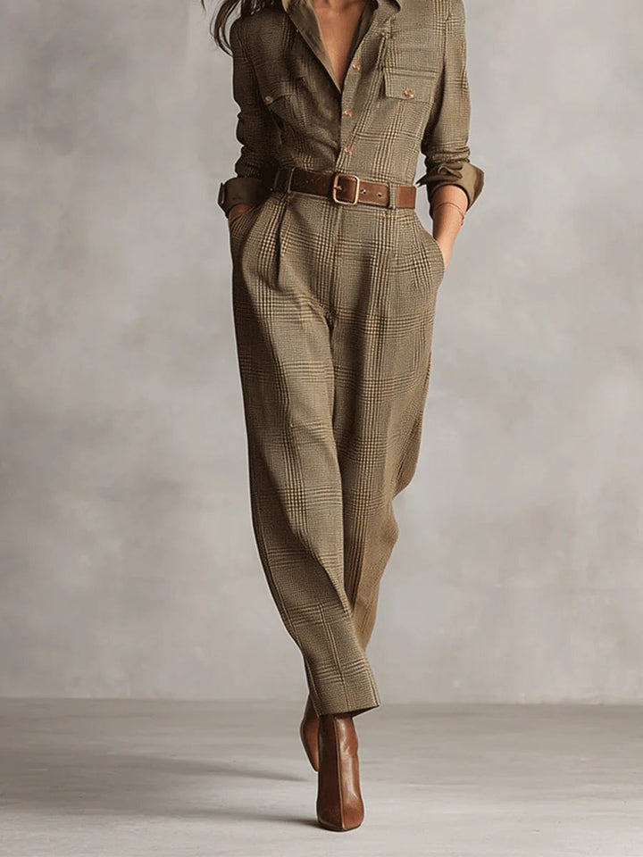 Anna | Checked Elegant Jumpsuit