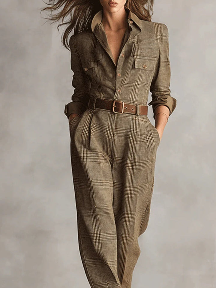Anna | Checked Elegant Jumpsuit