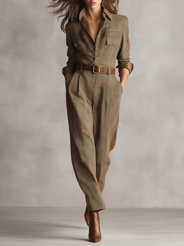 Anna | Checked Elegant Jumpsuit