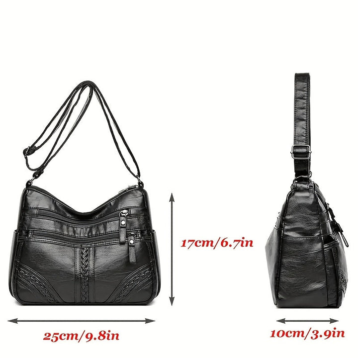 Women's | PU Handbag with Adjustable Crossbody/Shoulder Strap,