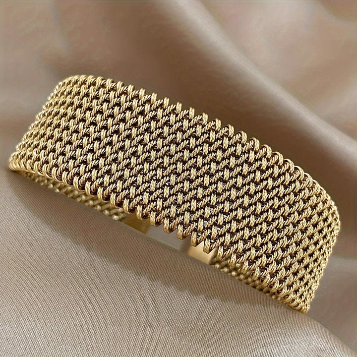 Woven | Adjustable Gold Plated Bracelet