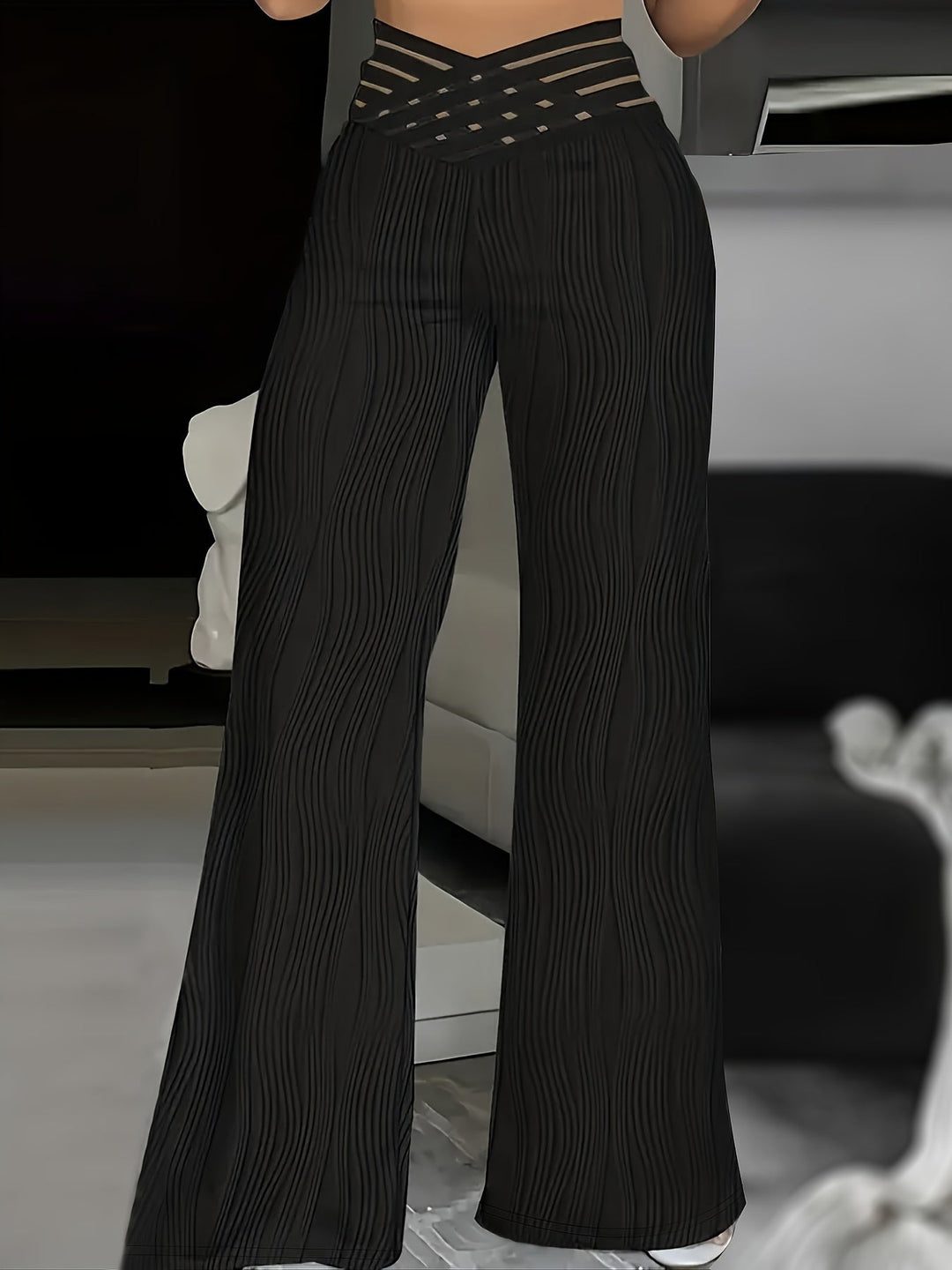 Emy | High Waist Crisscross Trousers