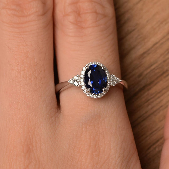 Midnight | Majesty Sapphire Oval Ring