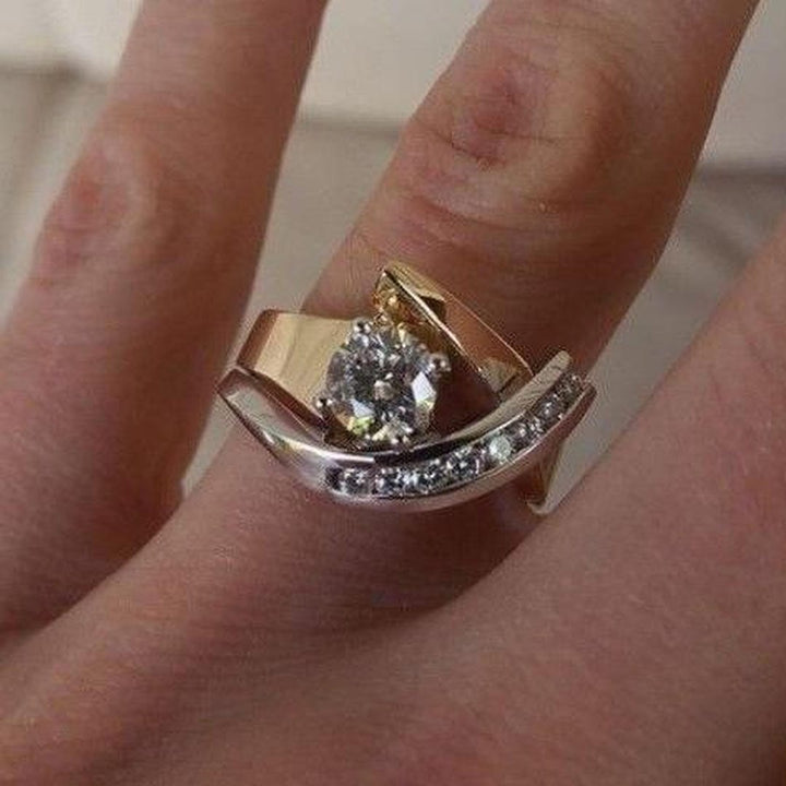 Radiance | Irregular Gold and Silver Ring