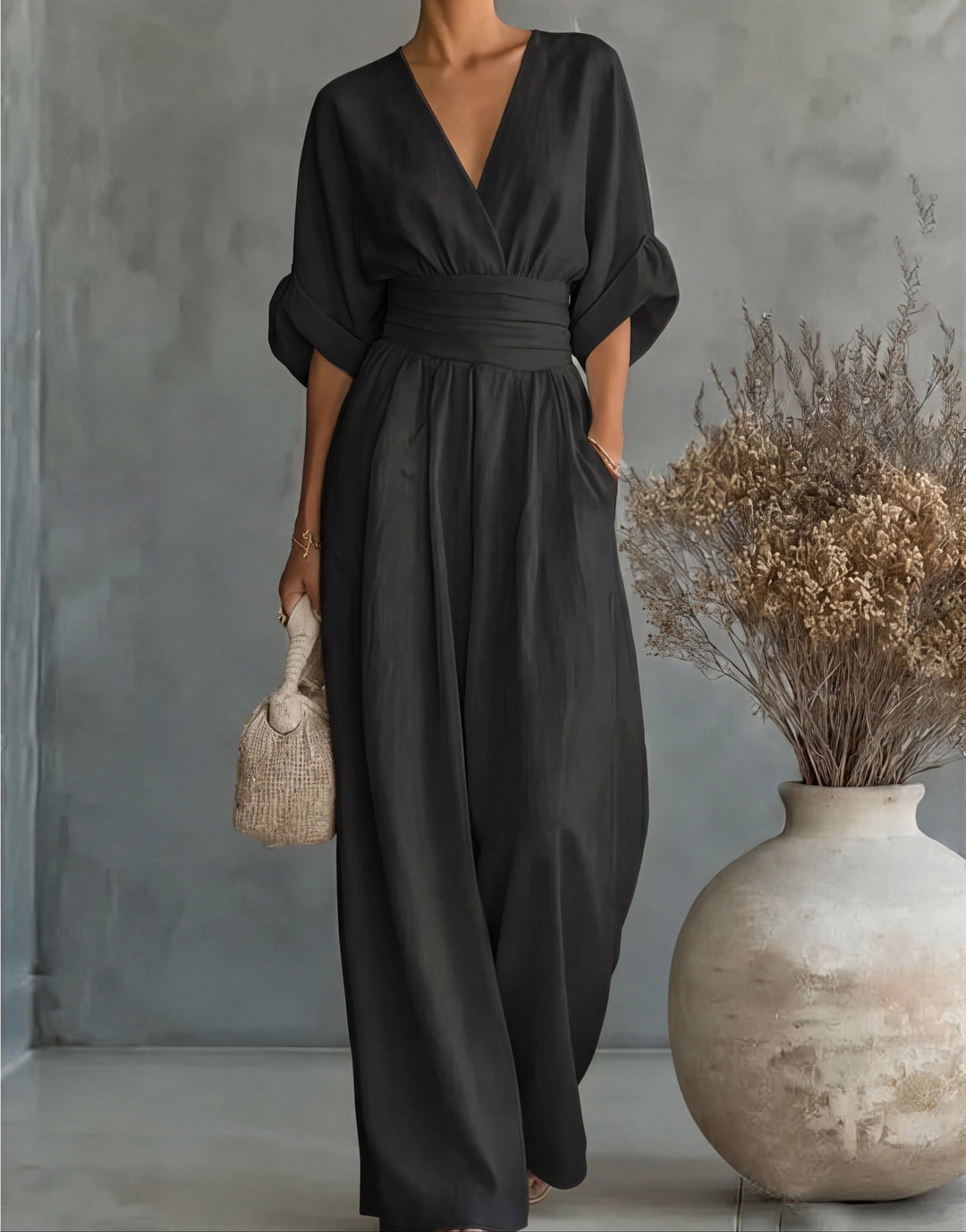 Lillian wide-leg jumpsuit - Black