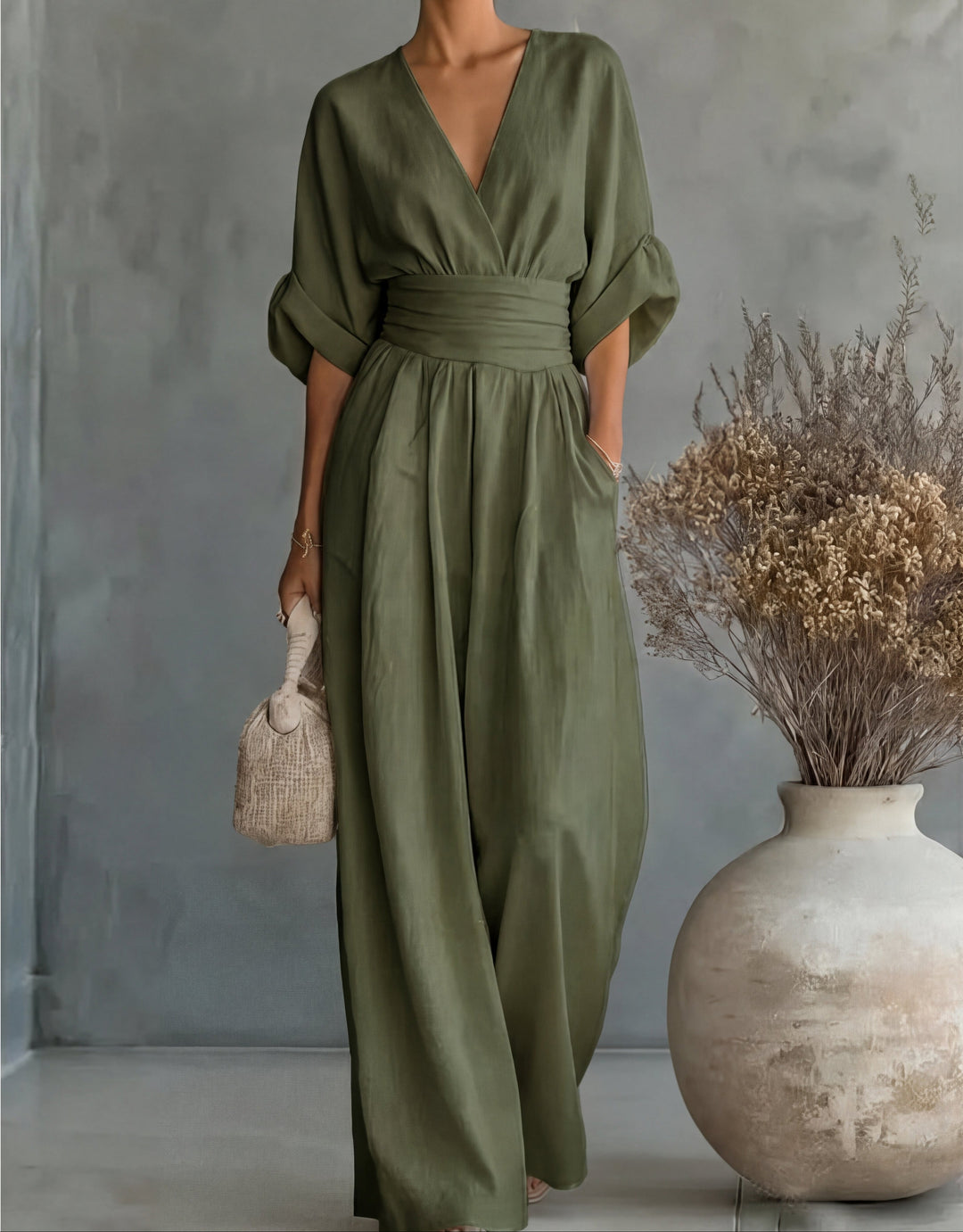 Lillian wide-leg jumpsuit - Green