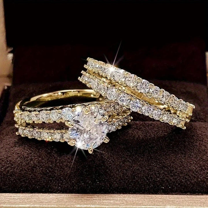 Radiant | Halo Ring Set