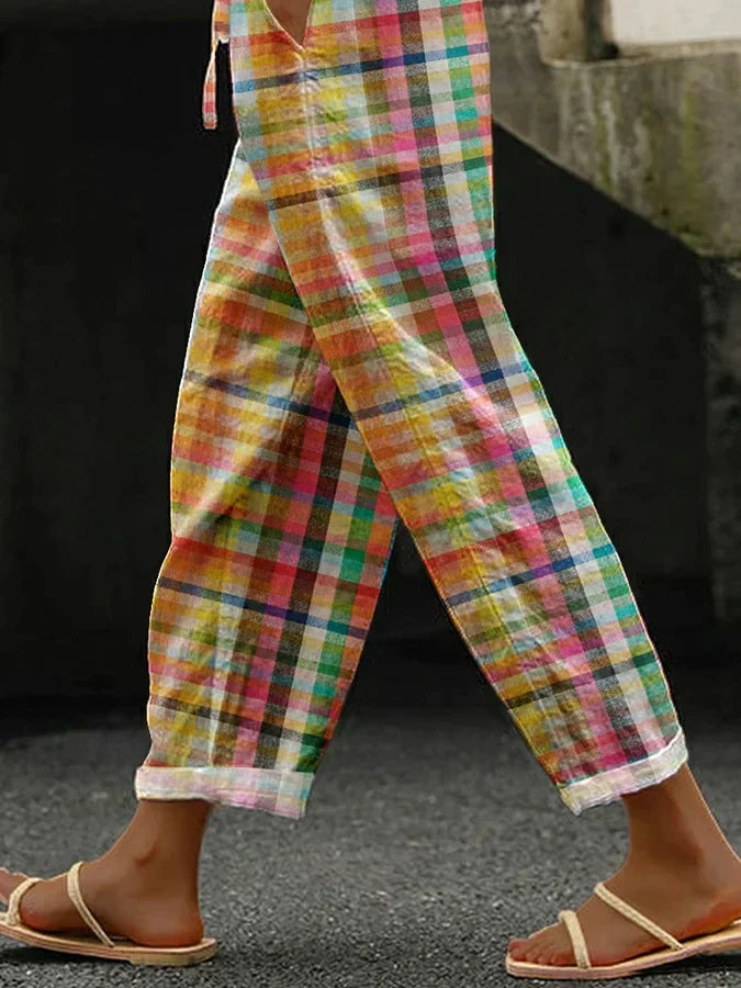 Gabrielle | COMFORTABLE CHECKERED PANTS