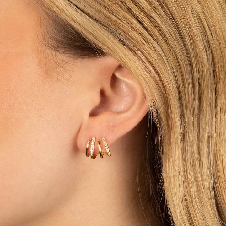 Zabby | Spiral Stack Ear Cuff Earrings