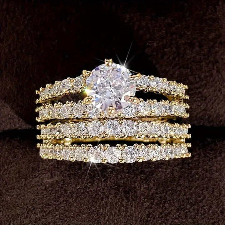 Radiant | Halo Ring Set