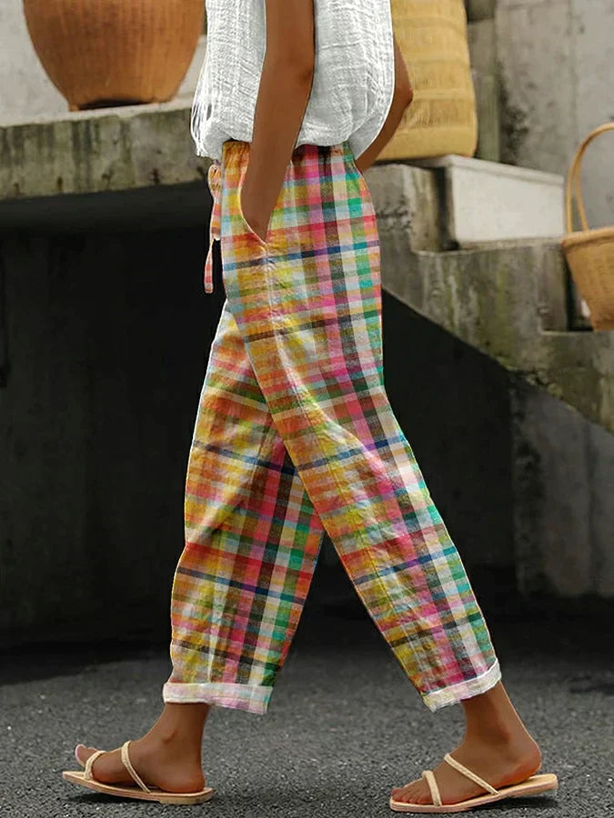 Gabrielle | COMFORTABLE CHECKERED PANTS