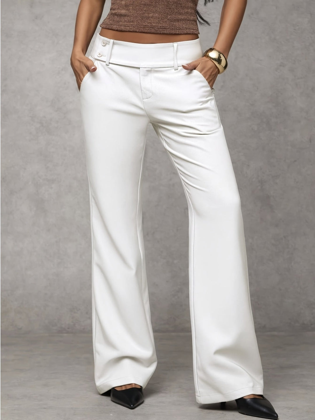 Duna loose-fit pants - White