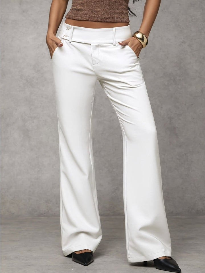 Duna loose-fit pants - White