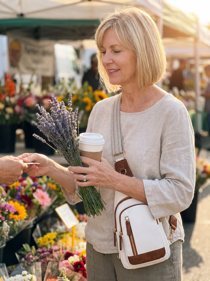 Edna crossbody bag - California farmers market
