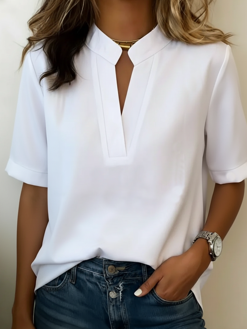 Élise™ | Elegant Blouse with Refined Collar