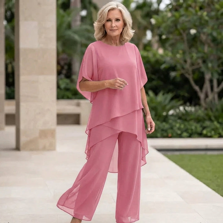 LORY | Suit with draped palazzo pants