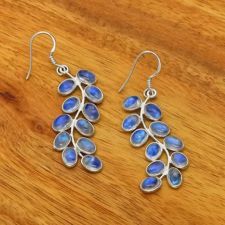 Moonstone | Purple Elegant Earrings