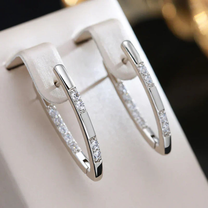 Aurelia | Gold Zirconia Hoop Earrings