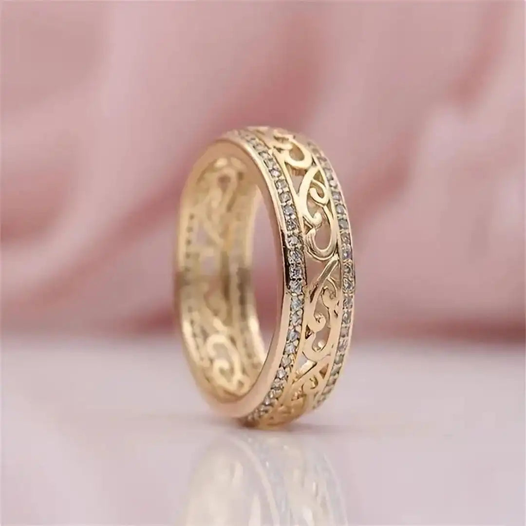 Shiny | Hollow Gold Ring