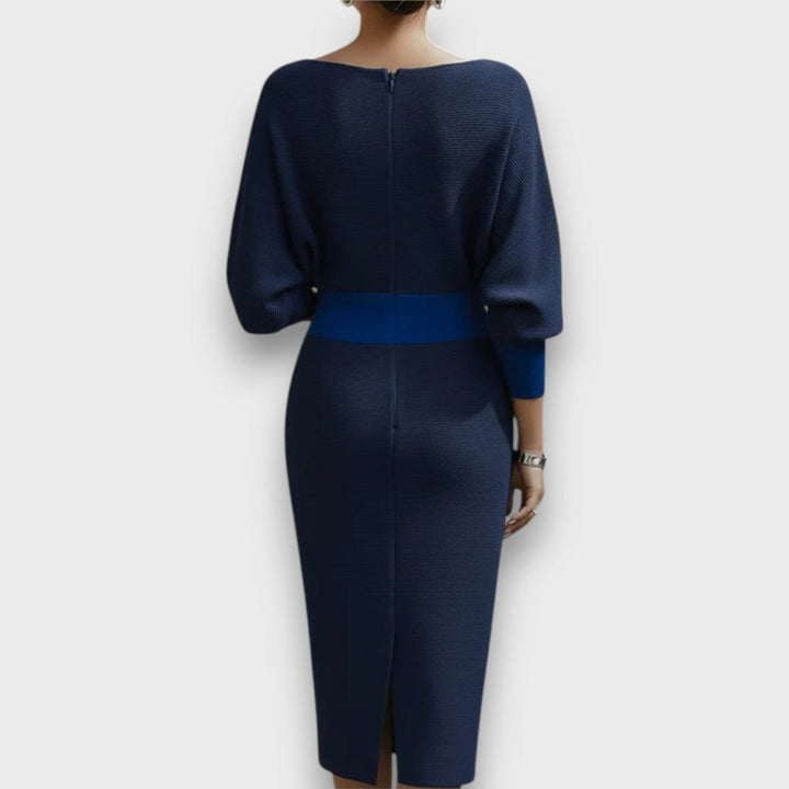 Lunaria | Draped Batwing Midi Dress