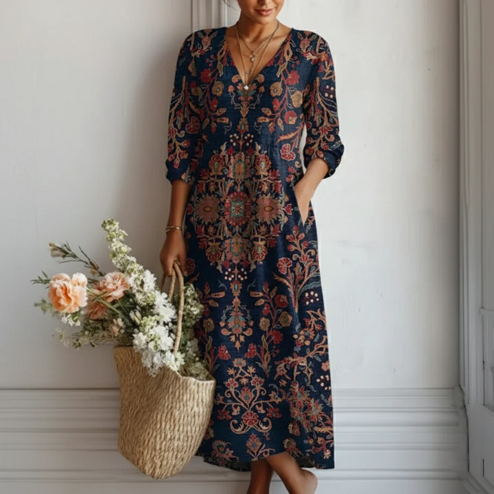 Leire | Ethnic Style Maxi Dress