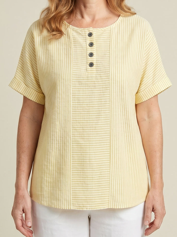 Lily striped blouse - Yellow