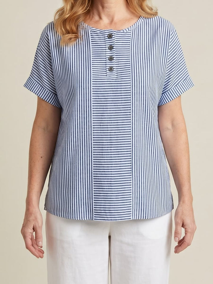 Lily striped blouse - Blue