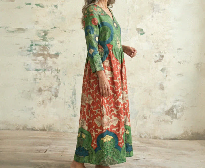 Sophia vintage floral maxi dress - 2