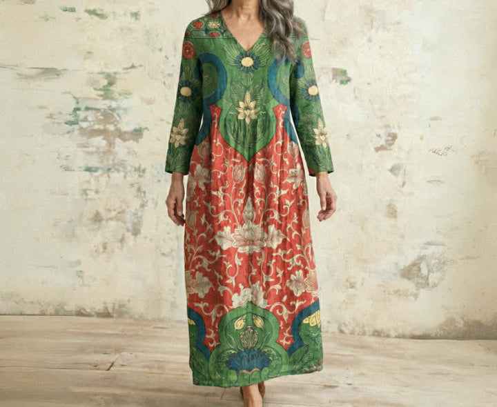 Sophia vintage floral maxi dress - 3