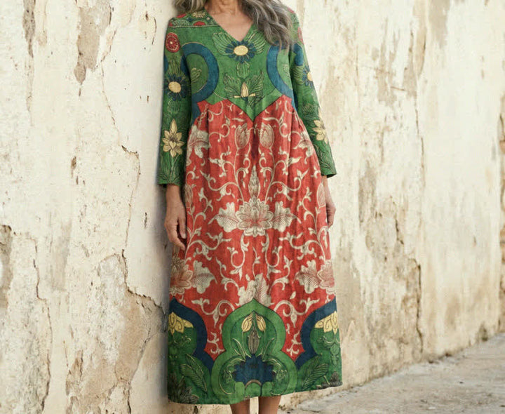 Sophia vintage floral maxi dress - 4