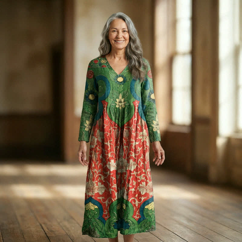 Sophia vintage floral maxi dress - 7
