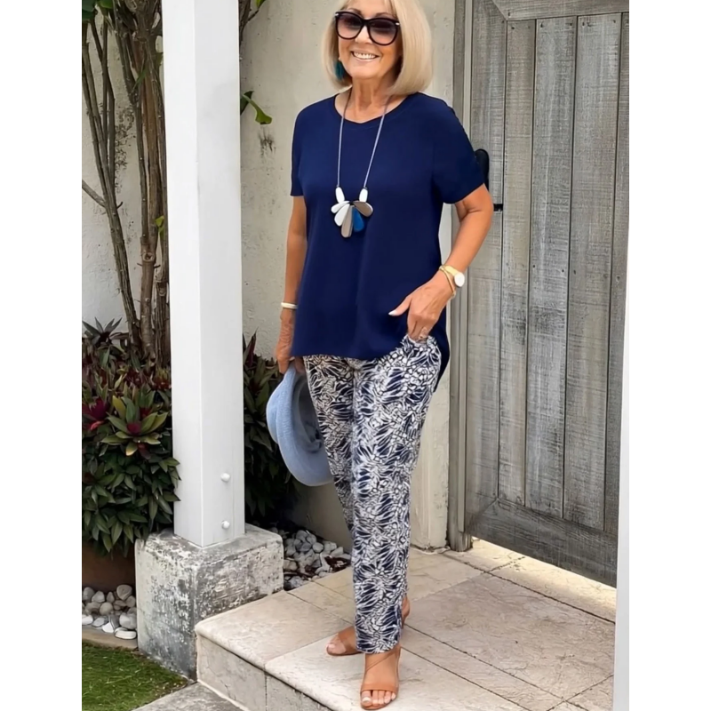Maria | Two-piece set with print