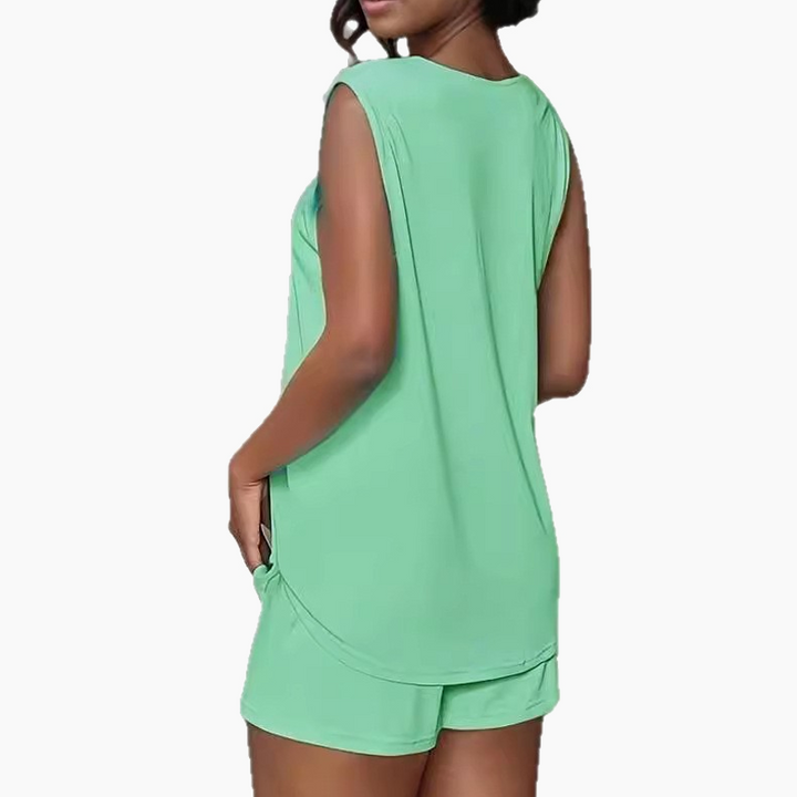 Jovie |  2-Piece Sleeveless Set with Top and Shorts
